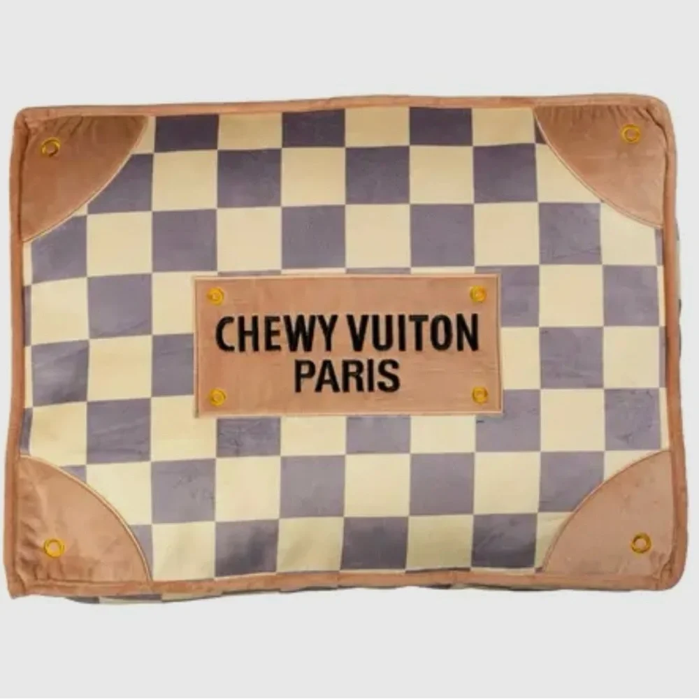 CHEWY VUITON Dog Bed 💕 (Brown & Cream)